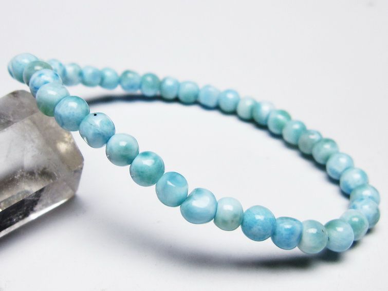 ラリマー ブレスレット 5mm 一点物 メール便可 [M便 1/10] 111-45368 【sold out】