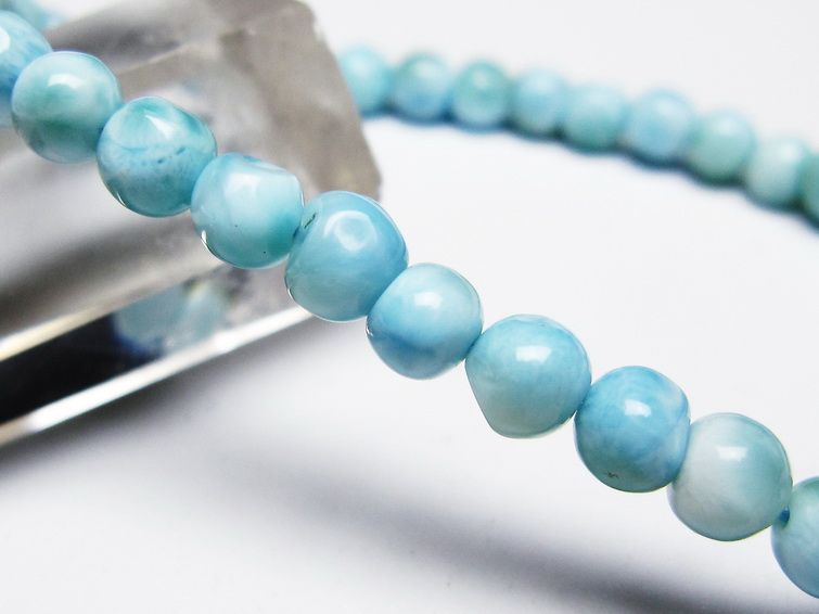 ラリマー ブレスレット 5mm 一点物 メール便可 [M便 1/10] 111-45368 【sold out】