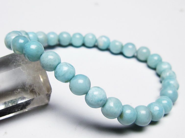 ラリマー ブレスレット 6mm 一点物 メール便可 [M便 1/10] 111-45371 [sold out]