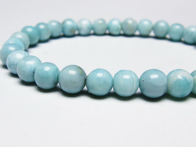 ラリマー ブレスレット 6mm 一点物 メール便可 [M便 1/10] 111-45371 [sold out]
