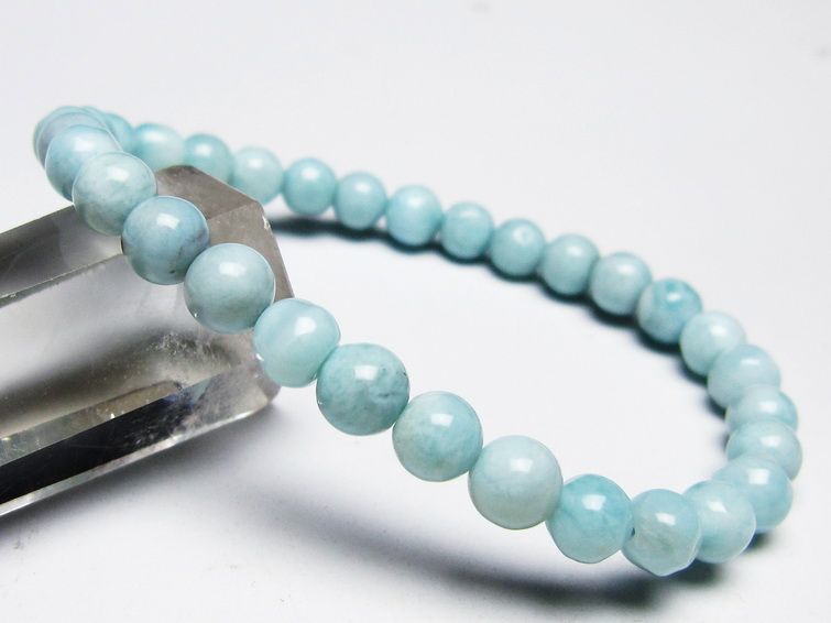 ラリマー ブレスレット 6mm 一点物 メール便可 [M便 1/10] 111-45375 【sold out】