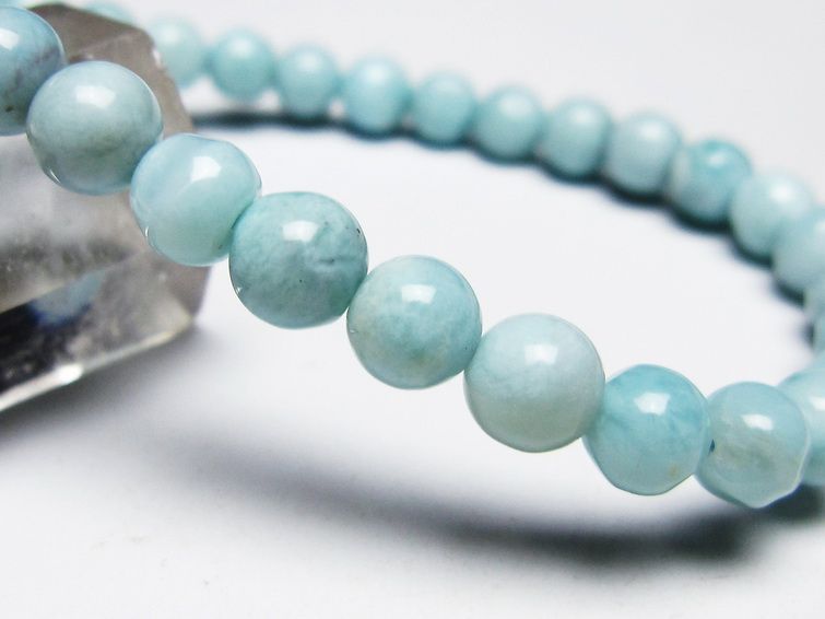 ラリマー ブレスレット 6mm 一点物 メール便可 [M便 1/10] 111-45375 【sold out】