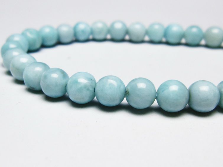 ラリマー ブレスレット 6mm 一点物 メール便可 [M便 1/10] 111-45375 【sold out】