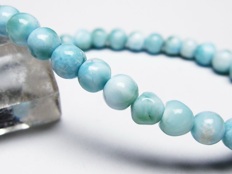 ラリマー ブレスレット 6mm 一点物 メール便可 [M便 1/10] 111-45378 [sold out]