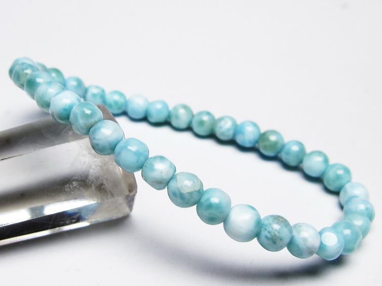 ラリマー ブレスレット 6mm 一点物 メール便可 [M便 1/10] 111-45380 【sold out】