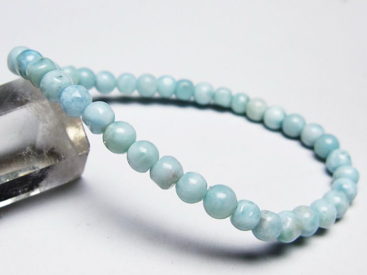 ラリマー ブレスレット 5mm 一点物 メール便可 [M便 1/10] 111-45385 【sold out】