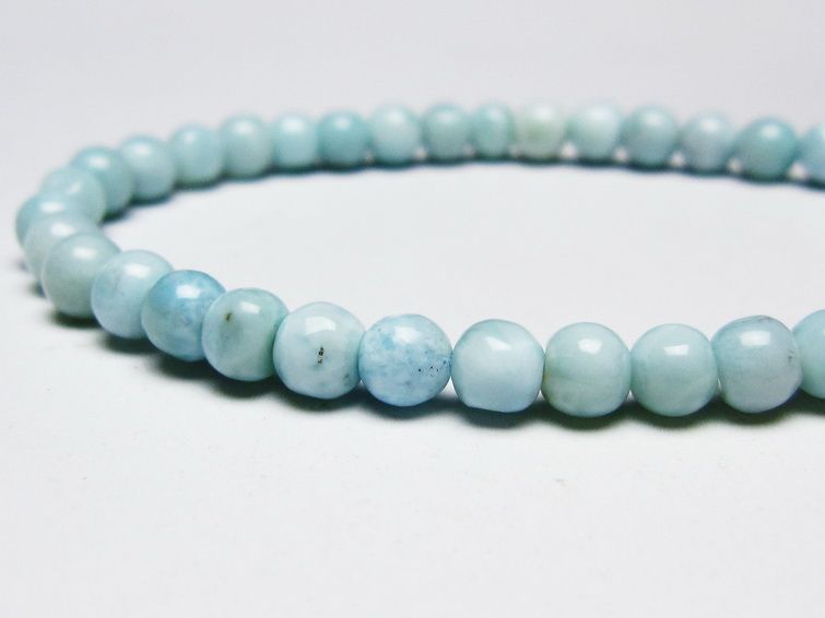 ラリマー ブレスレット 5mm 一点物 メール便可 [M便 1/10] 111-45385 【sold out】