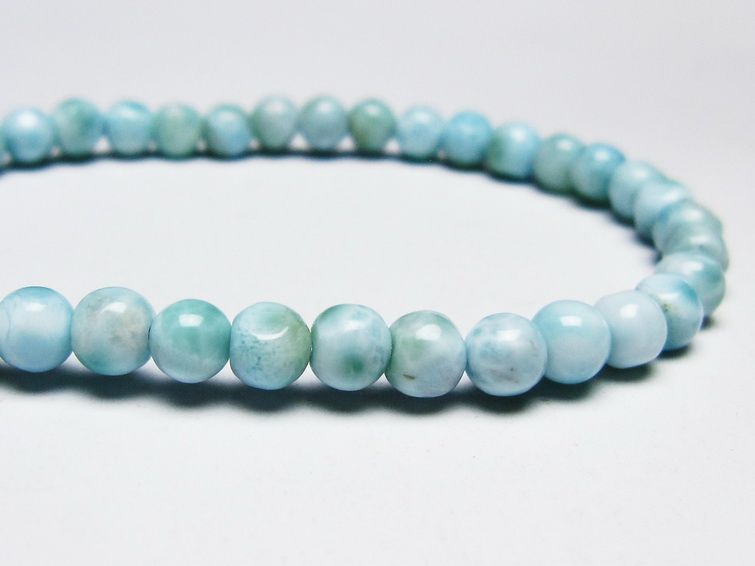 ラリマー ブレスレット 5mm 一点物 メール便可 [M便 1/10] 111-45387