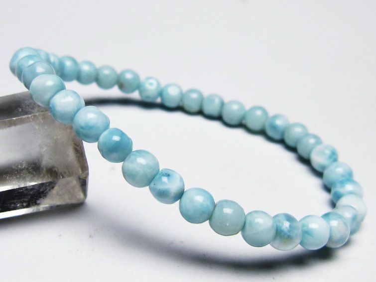 ラリマー ブレスレット 6mm 一点物 メール便可 [M便 1/10] 111-45392 [sold out]