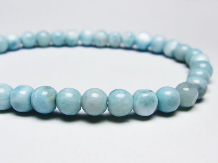 ラリマー ブレスレット 6mm 一点物 メール便可 [M便 1/10] 111-45392 [sold out]