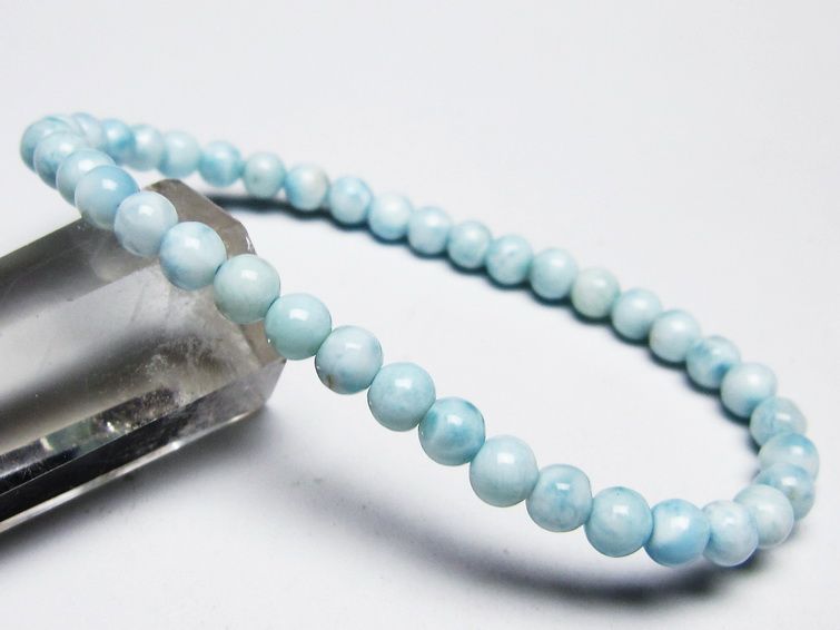 ラリマー ブレスレット 5mm 一点物 メール便可 [M便 1/10] 111-45396[sold out]