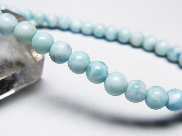 ラリマー ブレスレット 5mm 一点物 メール便可 [M便 1/10] 111-45396[sold out]