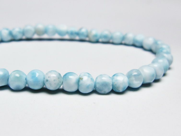 ラリマー ブレスレット 5mm 一点物 メール便可 [M便 1/10] 111-45400
