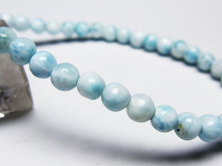ラリマー ブレスレット 5mm 一点物 メール便可 [M便 1/10] 111-45401 【sold out】