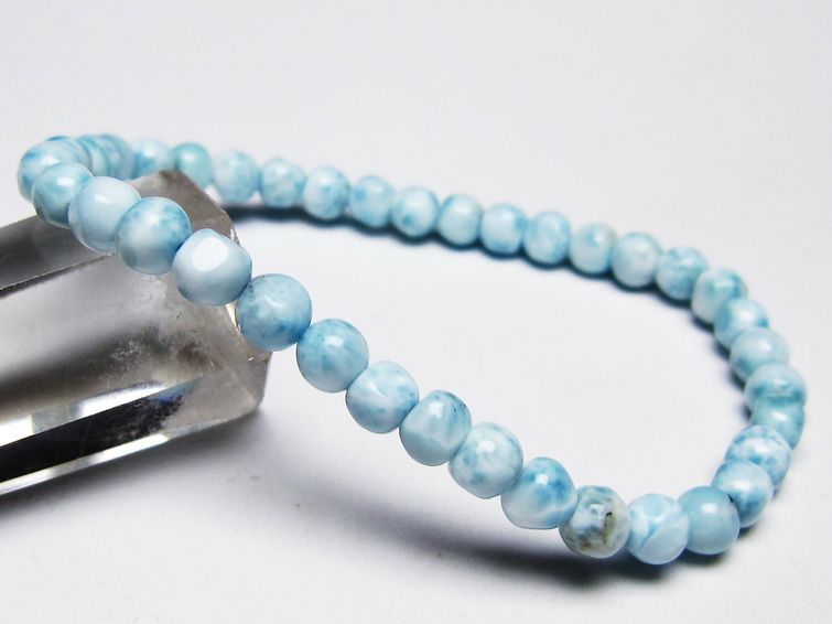 ラリマー ブレスレット 5mm 一点物 メール便可 [M便 1/10] 111-45406 [sold out]