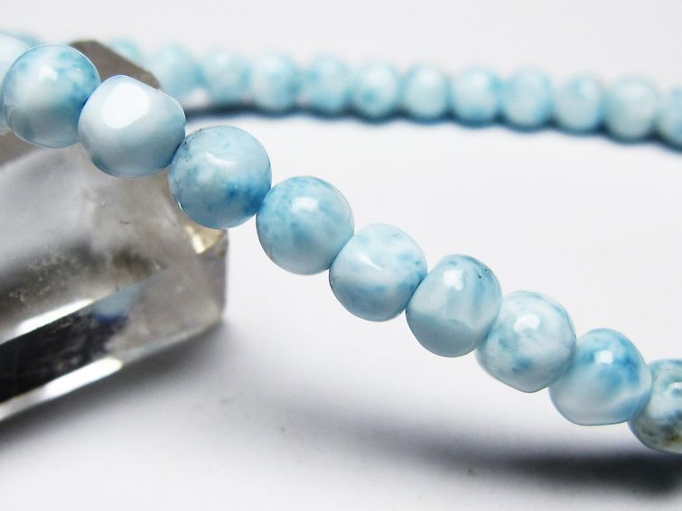 ラリマー ブレスレット 5mm 一点物 メール便可 [M便 1/10] 111-45406 [sold out]