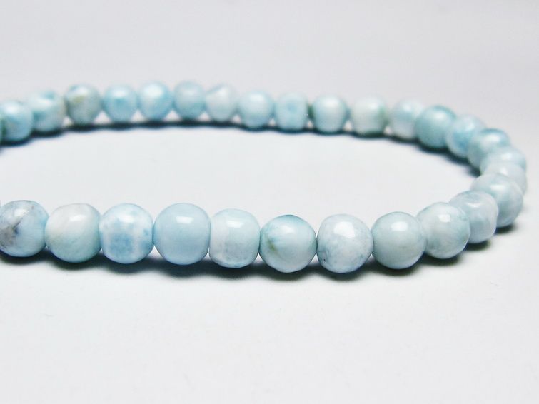 ラリマー ブレスレット 5mm 一点物 メール便可 [M便 1/10] 111-45409