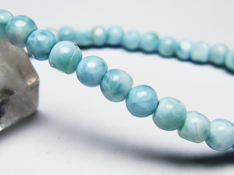 ラリマー ブレスレット 5mm 一点物 メール便可 [M便 1/10] 111-45423 【sold out】