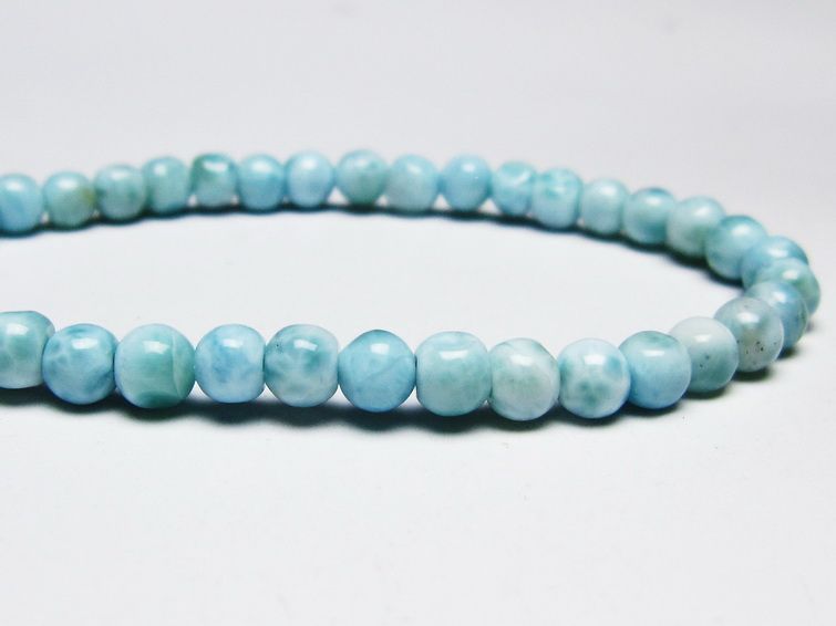 ラリマー ブレスレット 5mm 一点物 メール便可 [M便 1/10] 111-45423 【sold out】