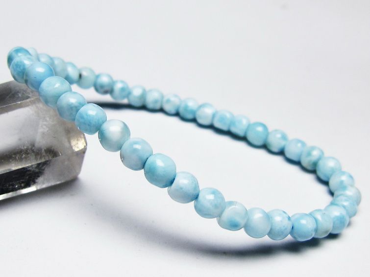 ラリマー ブレスレット 5mm 一点物 メール便可 [M便 1/10] 111-45425 [sold out]