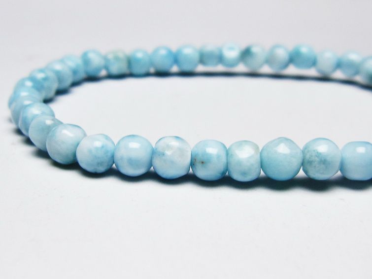 ラリマー ブレスレット 5mm 一点物 メール便可 [M便 1/10] 111-45425 [sold out]