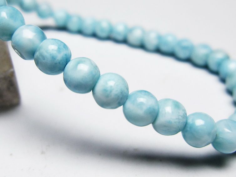 ラリマー ブレスレット 5mm 一点物 メール便可 [M便 1/10] 111-45426 [sold out]