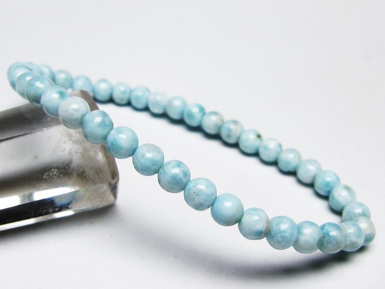 ラリマー ブレスレット 5mm 一点物 メール便可 [M便 1/10] 111-45428 [sold out]