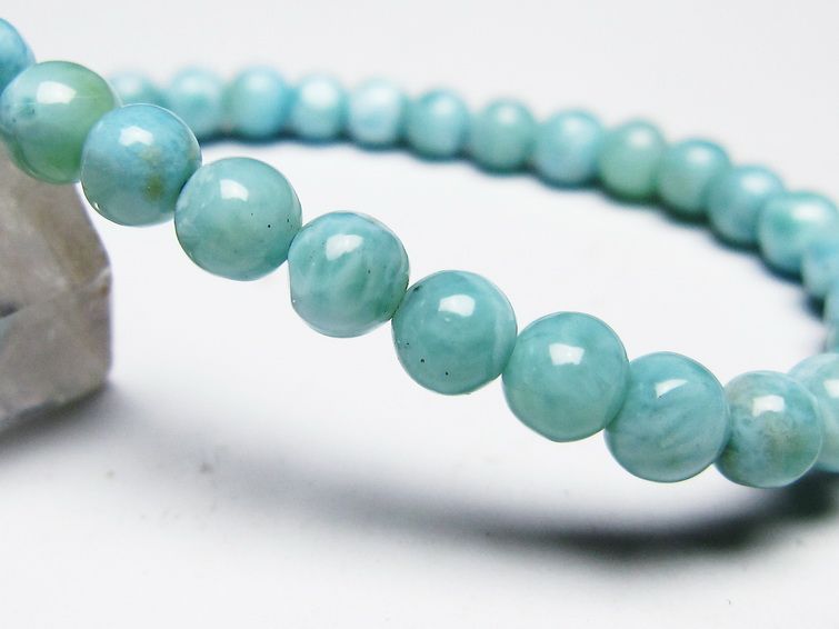 ラリマー ブレスレット 6mm 一点物 メール便可 [M便 1/10] 111-45435 【sold out】