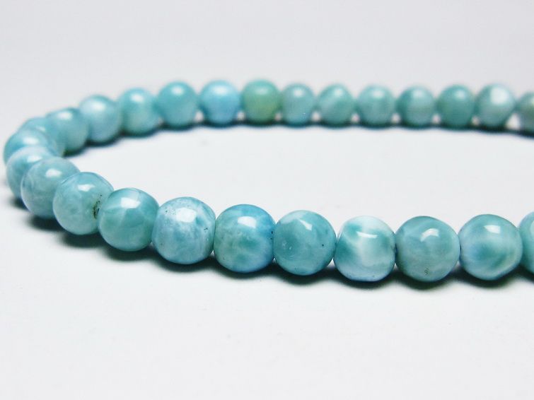 ラリマー ブレスレット 6mm 一点物 メール便可 [M便 1/10] 111-45435 【sold out】