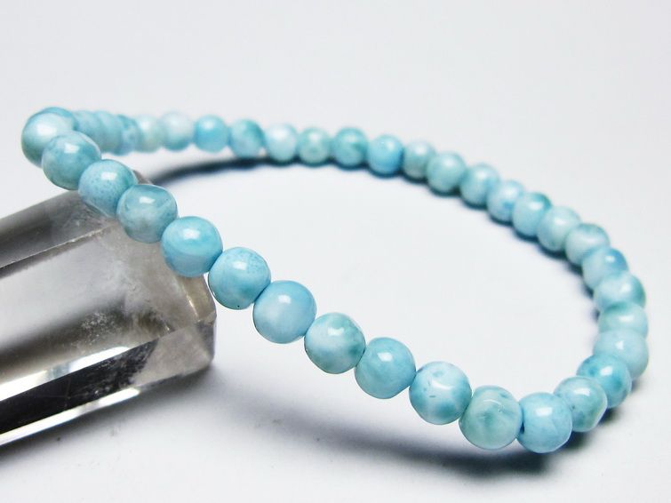 ラリマー ブレスレット 5mm 一点物 メール便可 [M便 1/10] 111-45437 [sold out]