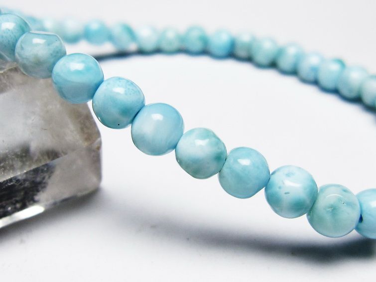 ラリマー ブレスレット 5mm 一点物 メール便可 [M便 1/10] 111-45437 [sold out]