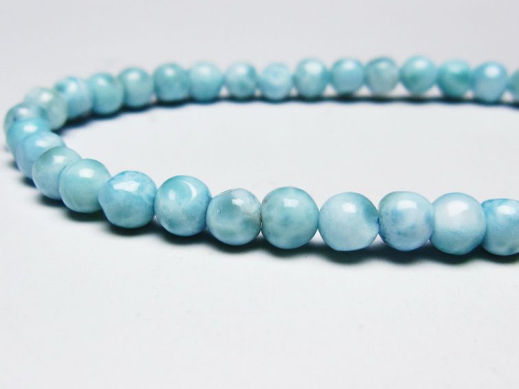 ラリマー ブレスレット 5mm 一点物 メール便可 [M便 1/10] 111-45437 [sold out]