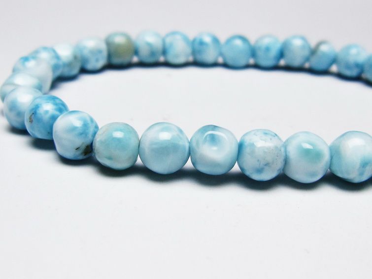 ラリマー ブレスレット 6mm 一点物 メール便可 [M便 1/10] 111-45445