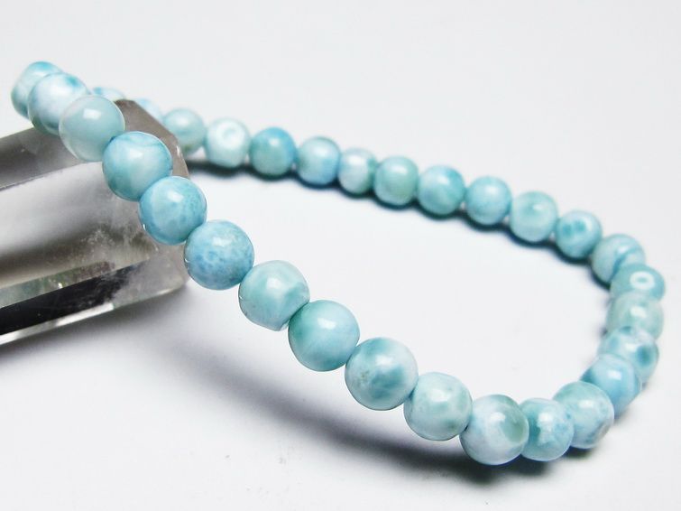 ラリマー ブレスレット 6mm 一点物 メール便可 [M便 1/10] 111-45448 【sold out】