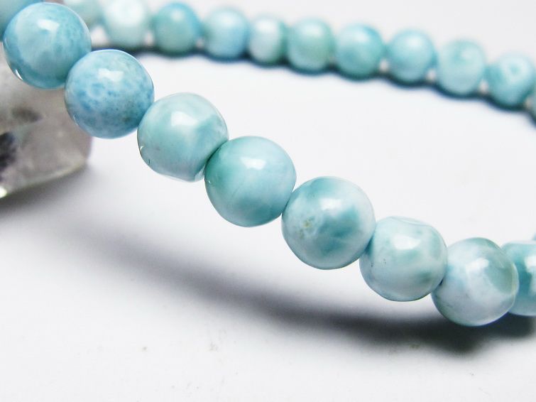 ラリマー ブレスレット 6mm 一点物 メール便可 [M便 1/10] 111-45448 【sold out】