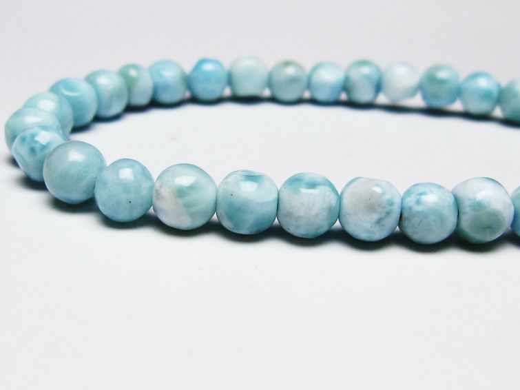 ラリマー ブレスレット 6mm 一点物 メール便可 [M便 1/10] 111-45448 【sold out】