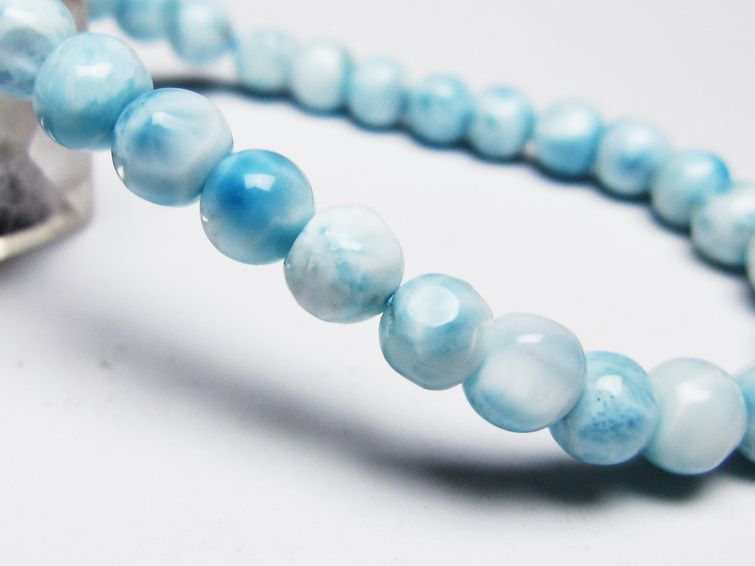 ラリマー ブレスレット 6mm 一点物 メール便可 [M便 1/10] 111-45456 [sold out]