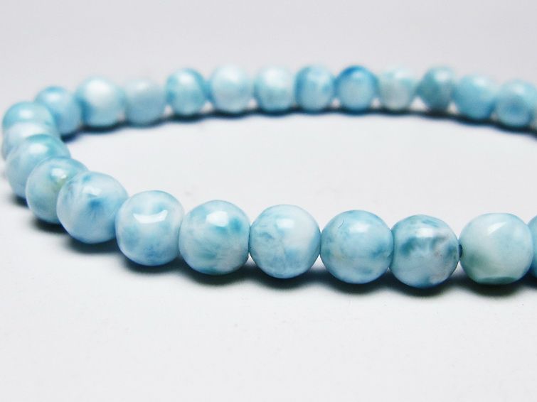 ラリマー ブレスレット 6mm 一点物 メール便可 [M便 1/10] 111-45456 [sold out]