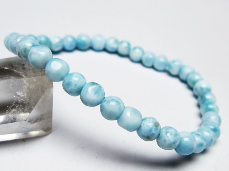 ラリマー ブレスレット 6mm 一点物 メール便可 [M便 1/10] 111-45460 [sold out]