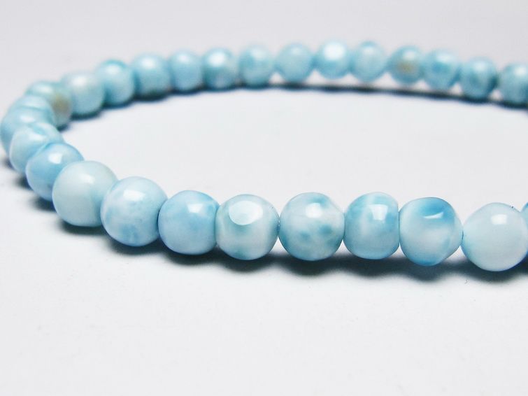 ラリマー ブレスレット 6mm 一点物 メール便可 [M便 1/10] 111-45460 [sold out]