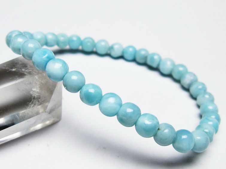 ラリマー ブレスレット 6mm 一点物 メール便可 [M便 1/10] 111-45467 [sold out]