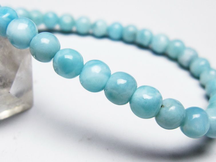 ラリマー ブレスレット 6mm 一点物 メール便可 [M便 1/10] 111-45467 [sold out]