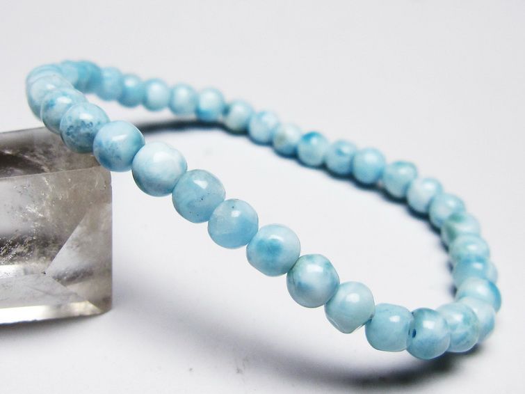 ラリマー ブレスレット 5mm 一点物 メール便可 [M便 1/10] 111-45468 [sold out]