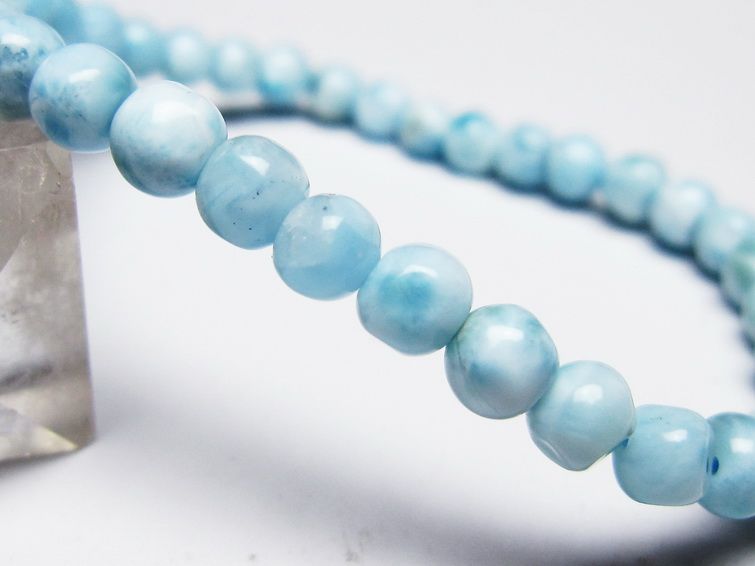 ラリマー ブレスレット 5mm 一点物 メール便可 [M便 1/10] 111-45468 [sold out]