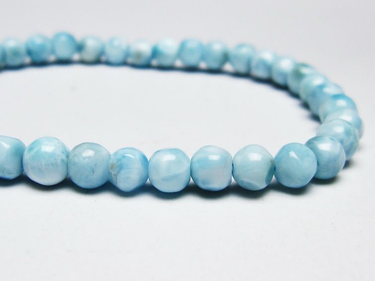 ラリマー ブレスレット 5mm 一点物 メール便可 [M便 1/10] 111-45468 [sold out]