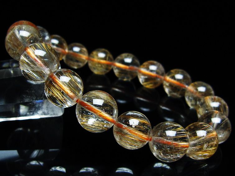 ルチルクォーツ ブレスレット キャッツアイルチル 12mm 111-45910