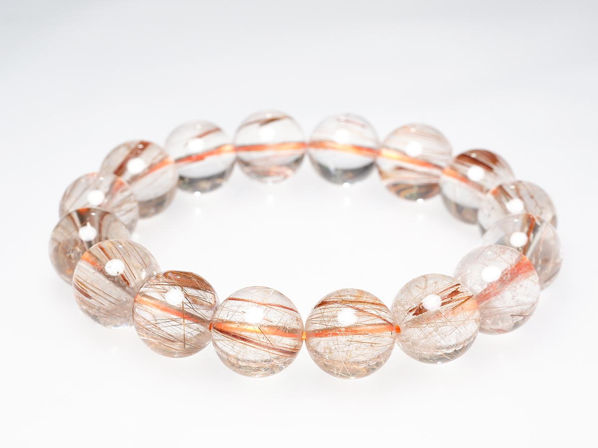 ルチルクォーツ ブレスレット キャッツアイルチル 13mm 111-45912