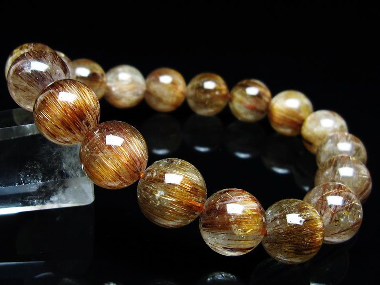 ルチルクォーツ ブレスレット キャッツアイルチル 12mm 111-45930