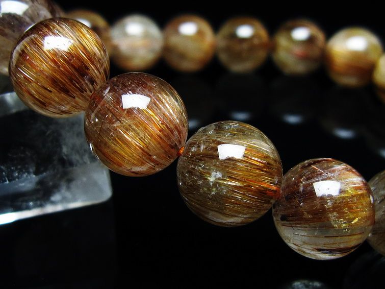 ルチルクォーツ ブレスレット キャッツアイルチル 12mm 111-45930