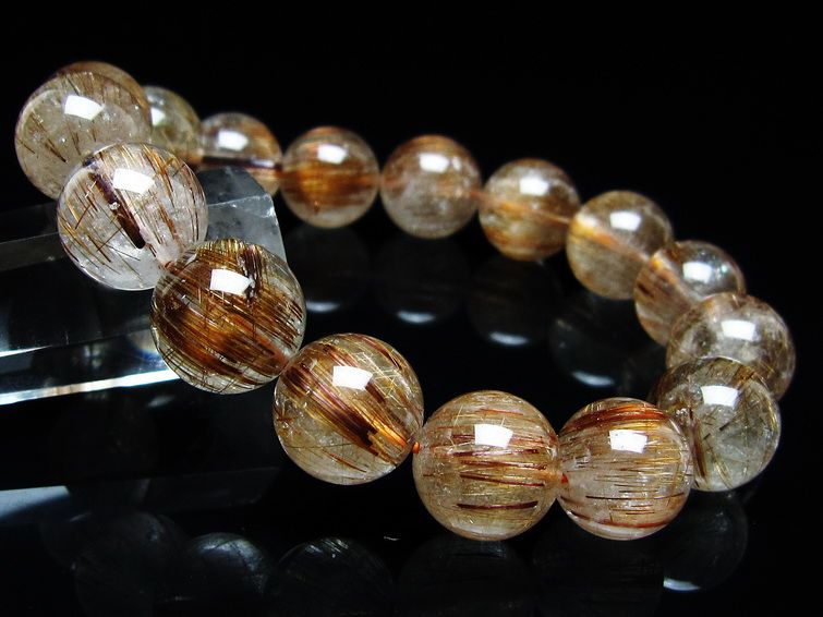 ルチルクォーツ ブレスレット キャッツアイルチル 13mm 111-45935